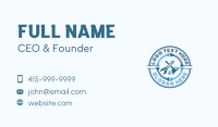 Wrench Plunger Plumbing Business Card Design