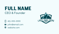 Mountain Summit Camping  Business Card Design