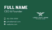 Bird Wings Emblem Business Card Design