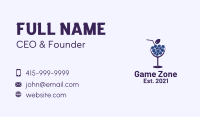 Blueberry Cocktail Drink  Business Card Image Preview