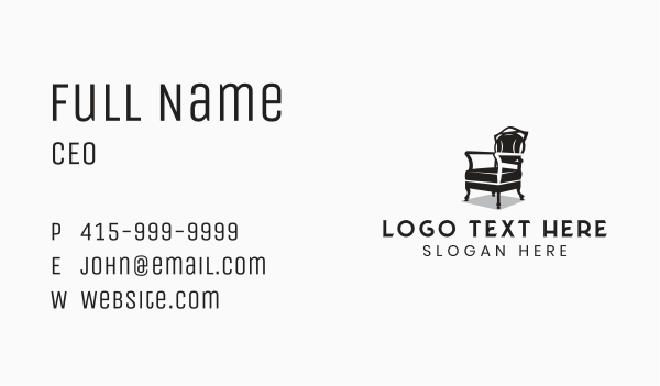  Chair Furniture Seat Business Card Design Image Preview