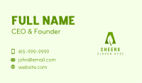 Leaf Herb Letter A  Business Card Image Preview