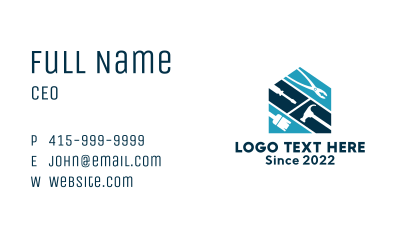Home Builder Tools  Business Card