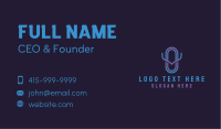 Business Tech Letter OV Business Card Design