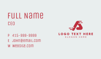 Express Courier Letter A Business Card Image Preview