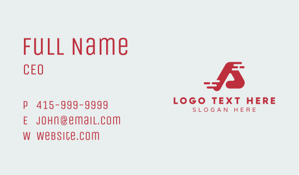 Express Courier Letter A Business Card Design Image Preview