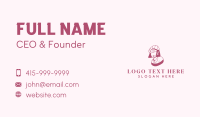 Fashion Hat Woman Business Card Preview