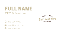 Vintage Clothing Brand Business Card Image Preview