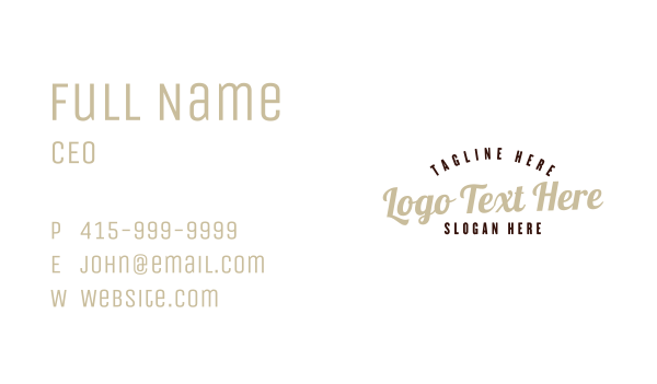 Vintage Clothing Brand Business Card Design Image Preview