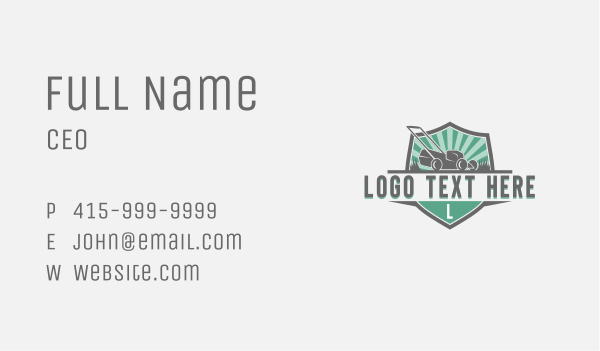 Yard Lawn Mower Landscaping Business Card Design Image Preview