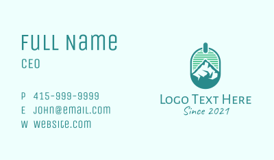 Mountain Peak Badge Business Card Image Preview