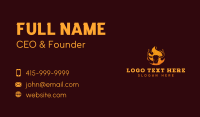 Flame Buffalo Steakhouse Business Card Design