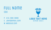 Beach Coconut Kombucha Business Card Image Preview