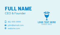 Beach Coconut Kombucha Business Card Design