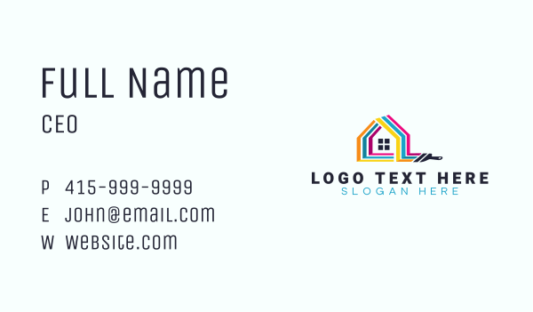House Paint Remodeling Business Card Design Image Preview