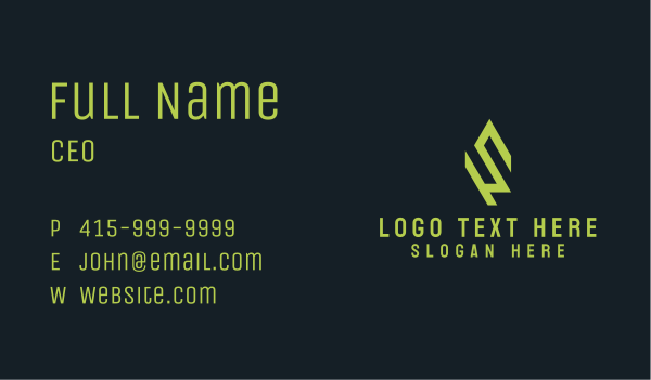 Programming Tech Letter S Business Card Design Image Preview