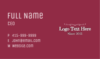 Magical Fancy Wordmark Business Card Image Preview