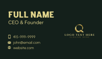 Elegant Metallic Gold Business Card Image Preview