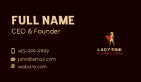Superhero Lady Cape Business Card Image Preview