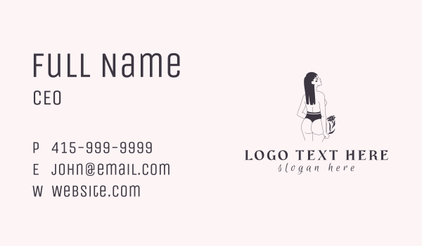 Erotic Intimate Wear Business Card Design Image Preview