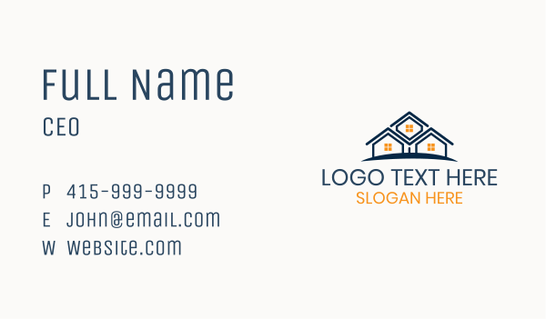 House Roof Village Business Card Design Image Preview