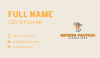 Janitorial Cleaning Bucket Business Card Design