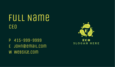 Eco Leaf Environment Business Card Image Preview