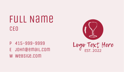 Wine Watercolor Paint  Business Card Image Preview