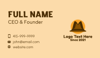 Brown Mountain Hat Business Card Preview