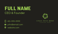 Leaves Wreath Wellness Business Card Preview