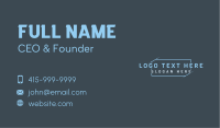 Generic Industry Wordmark Business Card Image Preview