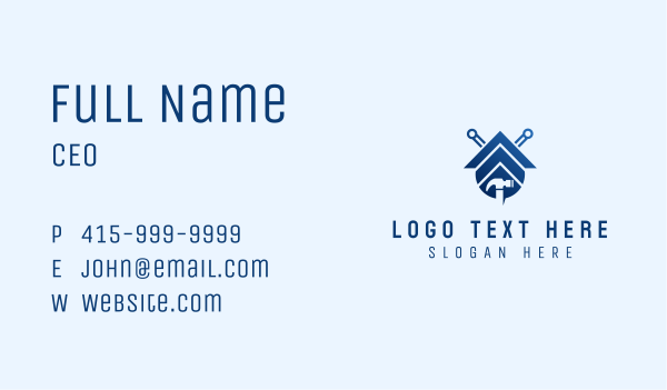 Renovation Hammer Repair Business Card Design Image Preview