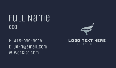 Tech Wing Wave Business Card Image Preview