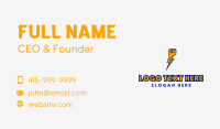 Electric Bolt Fist Business Card Image Preview