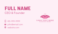 Butterfly Feminine Skincare Business Card Design
