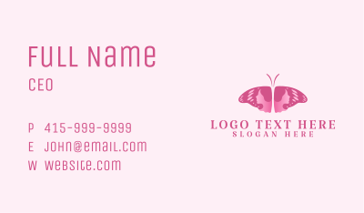 Butterfly Feminine Skincare Business Card Image Preview