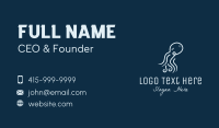 Minimalist Octopus Business Card Design