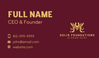 Royal Letter M Hotel Business Card Image Preview