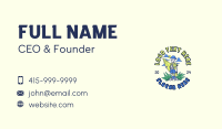 Summer Skeleton Surfboard Business Card Preview