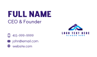 Modern House Roofing Business Card Design