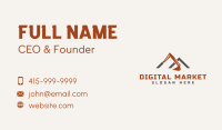 Backhoe Construction Quarry  Business Card Design