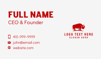 Bison Meat Shop Ranch  Business Card Preview