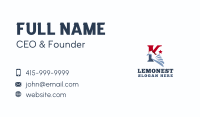 USA Bird Eagle Letter K Business Card Image Preview