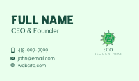 Green Eco Leaves Business Card Image Preview