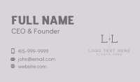 Generic Company Letter Business Card Image Preview
