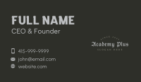 Gothic Bar Wordmark Business Card Image Preview