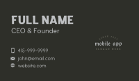 Gothic Bar Wordmark Business Card Image Preview