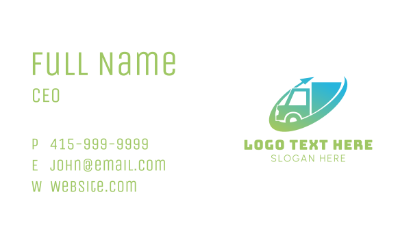 Delivery Truck Express Business Card Design Image Preview