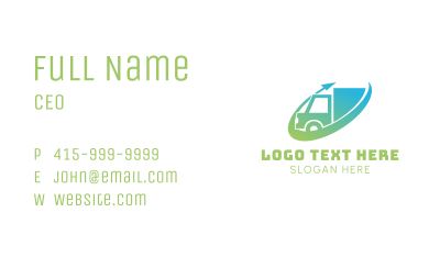 Delivery Truck Express Business Card Image Preview