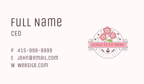 Aroma Perfume Flower Business Card Design Image Preview